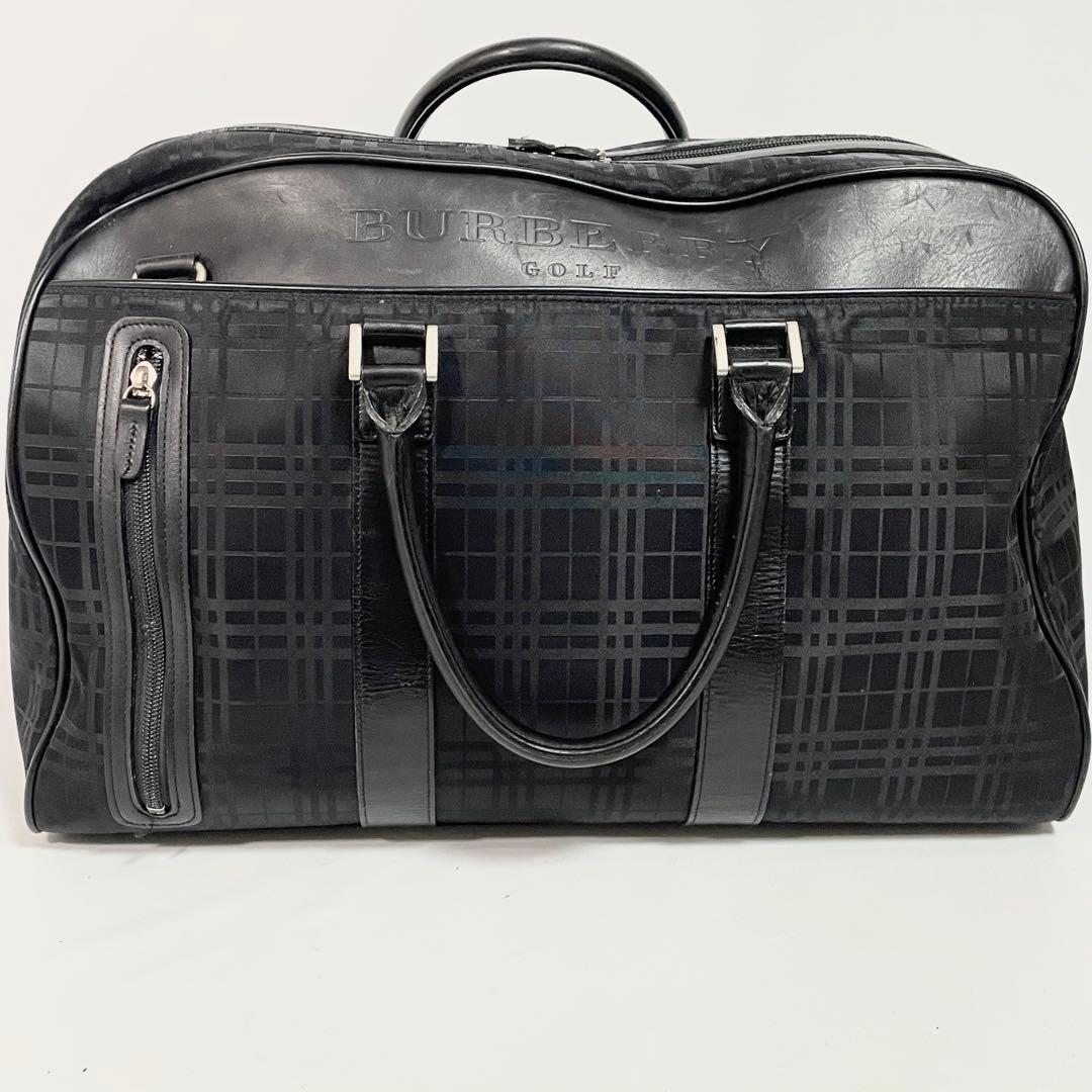 バーバリーゴルフ　ボストンバッグ　バーバリーチェック