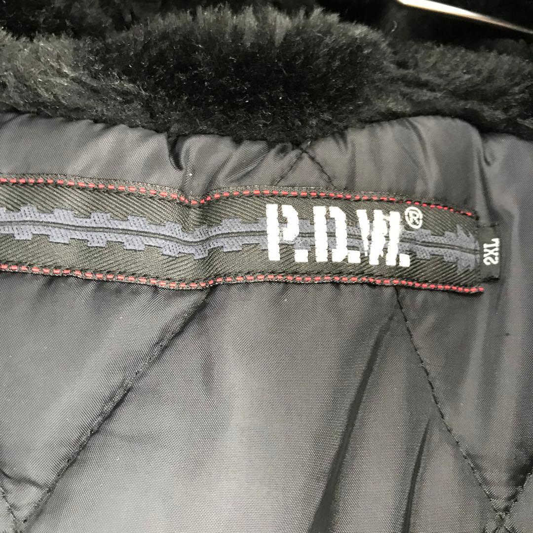 アビレックス P.D.W　パフジャケット　N−3B　ブラック　2XL