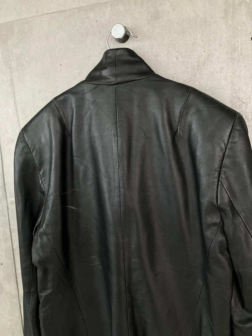 DKNY ラムレザー　テーラードジャケット　本革