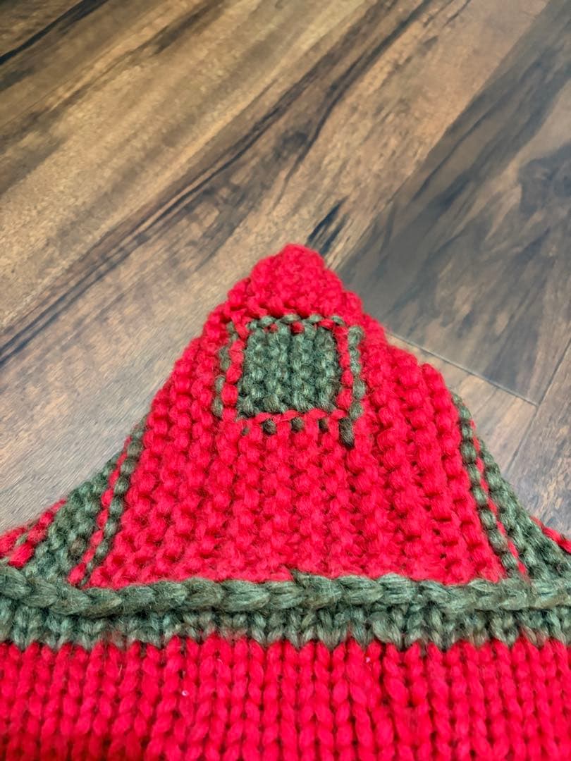 今だけ値下げ⭐︎Kanata⭐︎赤ボーダー ジップアップ/ニットカウチン