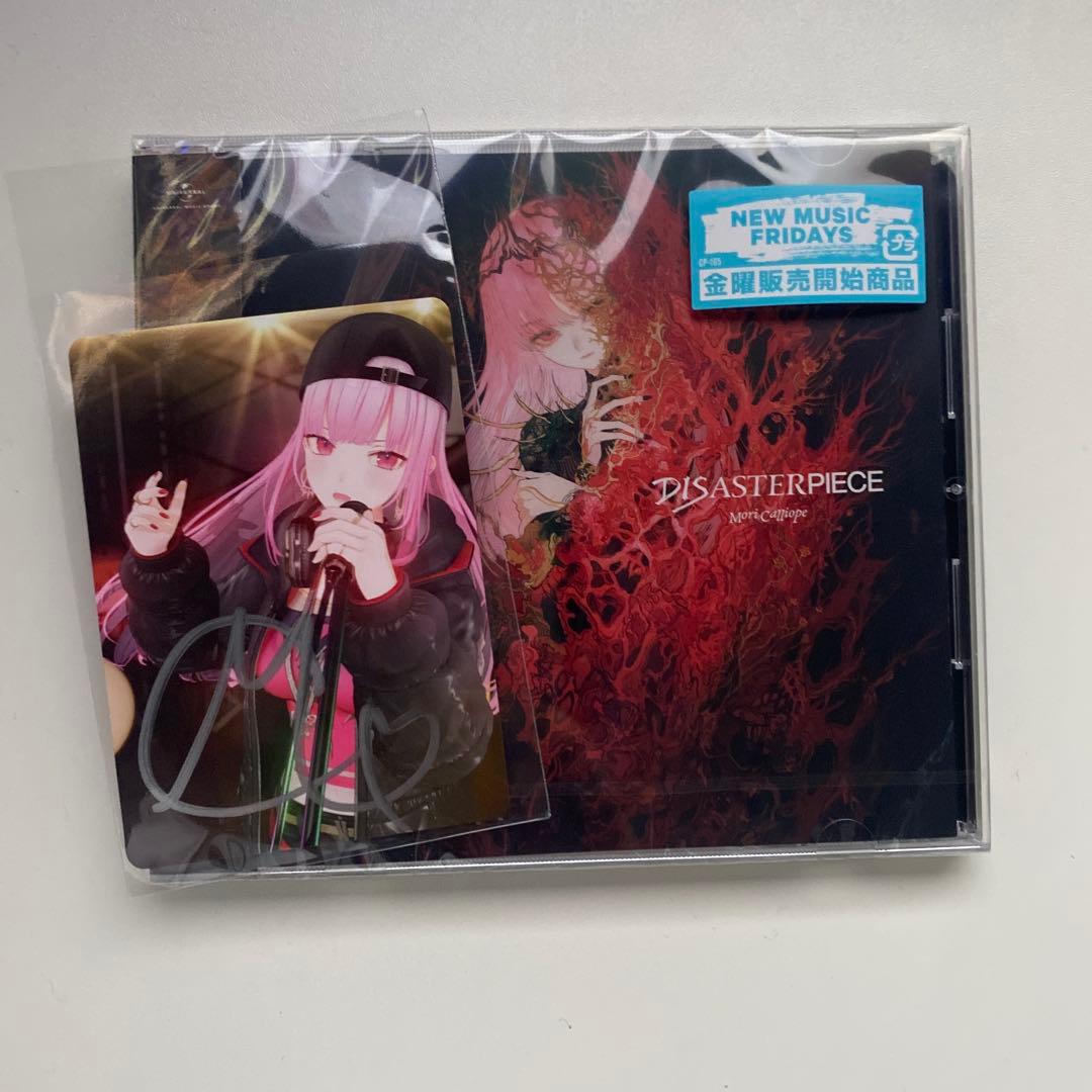 Mori Calliope『DISASTERPIECE』CD直筆サイン入りトレカ