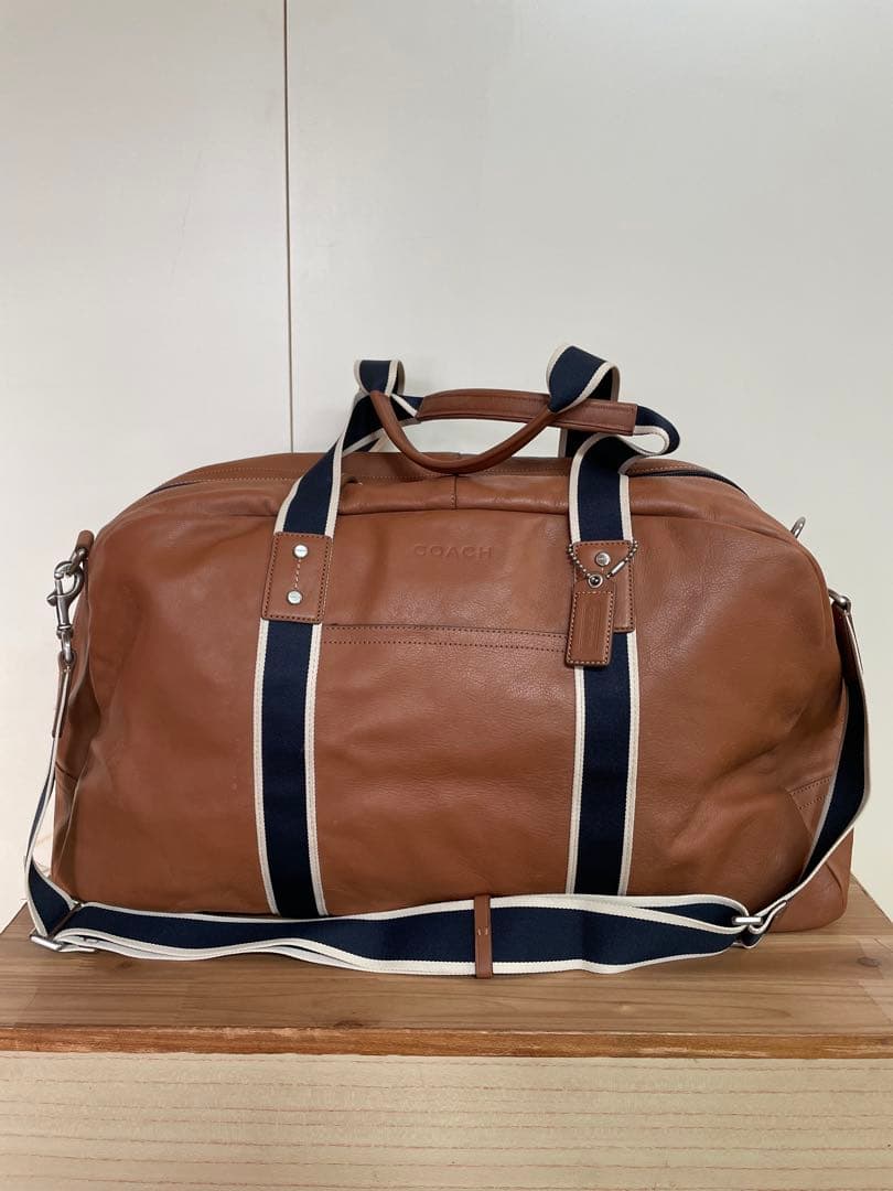 COACH ヘリテージ 2way ボストンバッグ ショルダーバッグ ブラウン