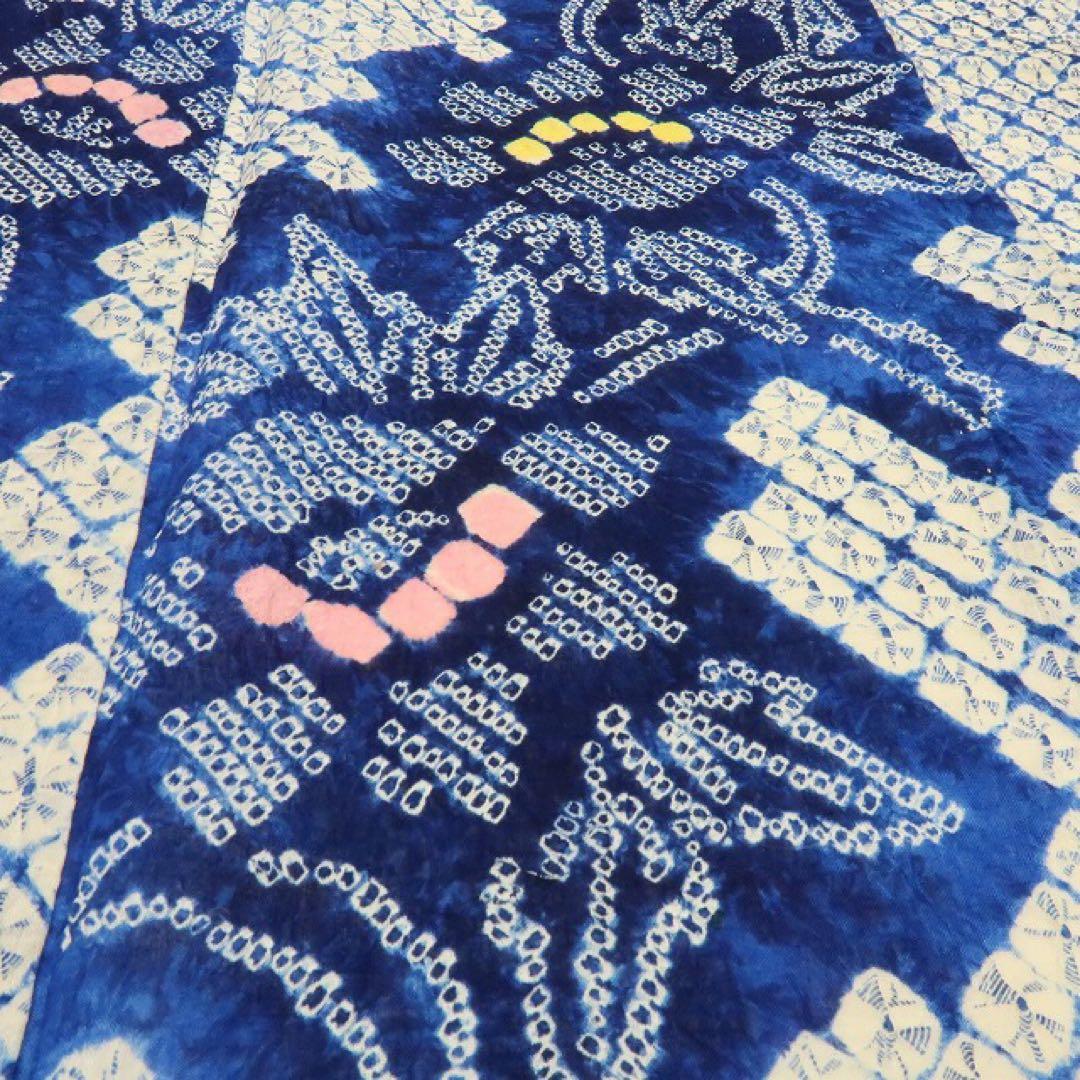 さゆ✺有松鳴海絞り 綿 高級浴衣 着物 A3240