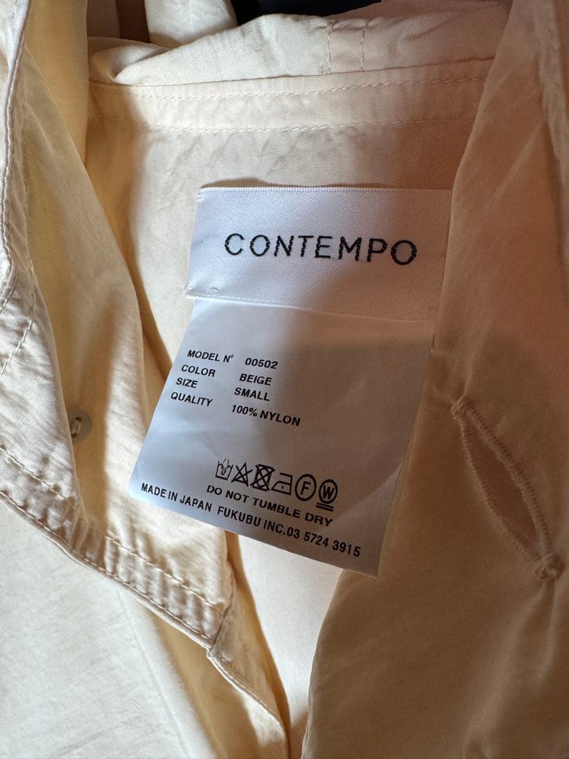 YAECA CONTEMPO ヤエカ**ほぼ新品**フーデッド レイン コート