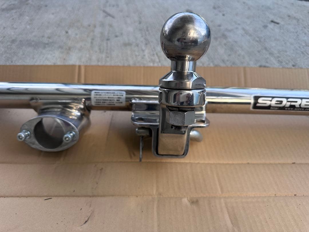 ランドクルーザープラド　150後期　ソレックス　ステンレスヒッチメンバー