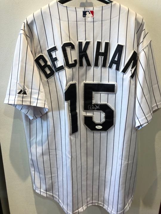 【SALE】MLB ゴードン・ベッカム直筆サイン入りユニフォーム