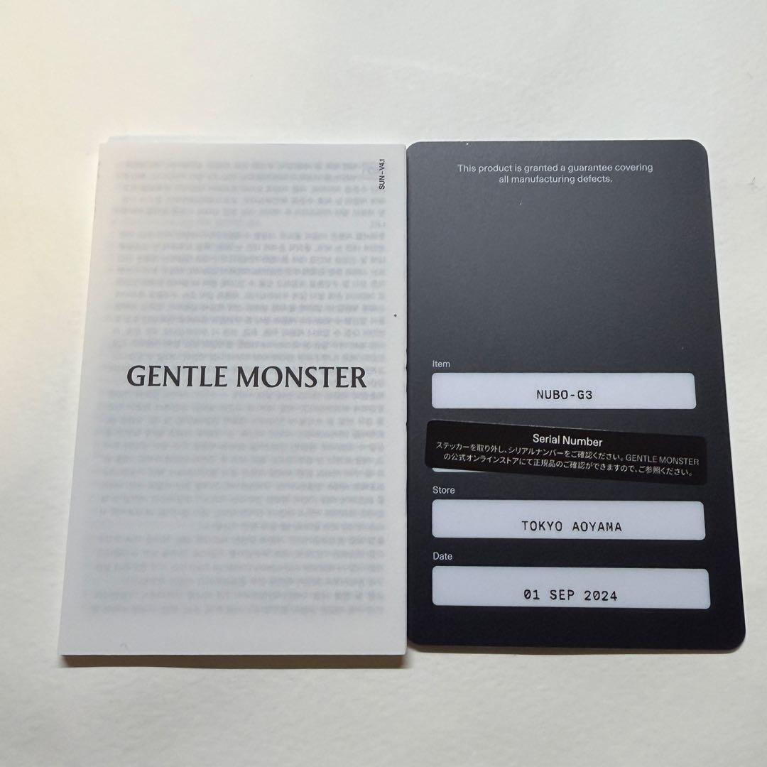 美品　GENTLE MONSTER NUBO G3