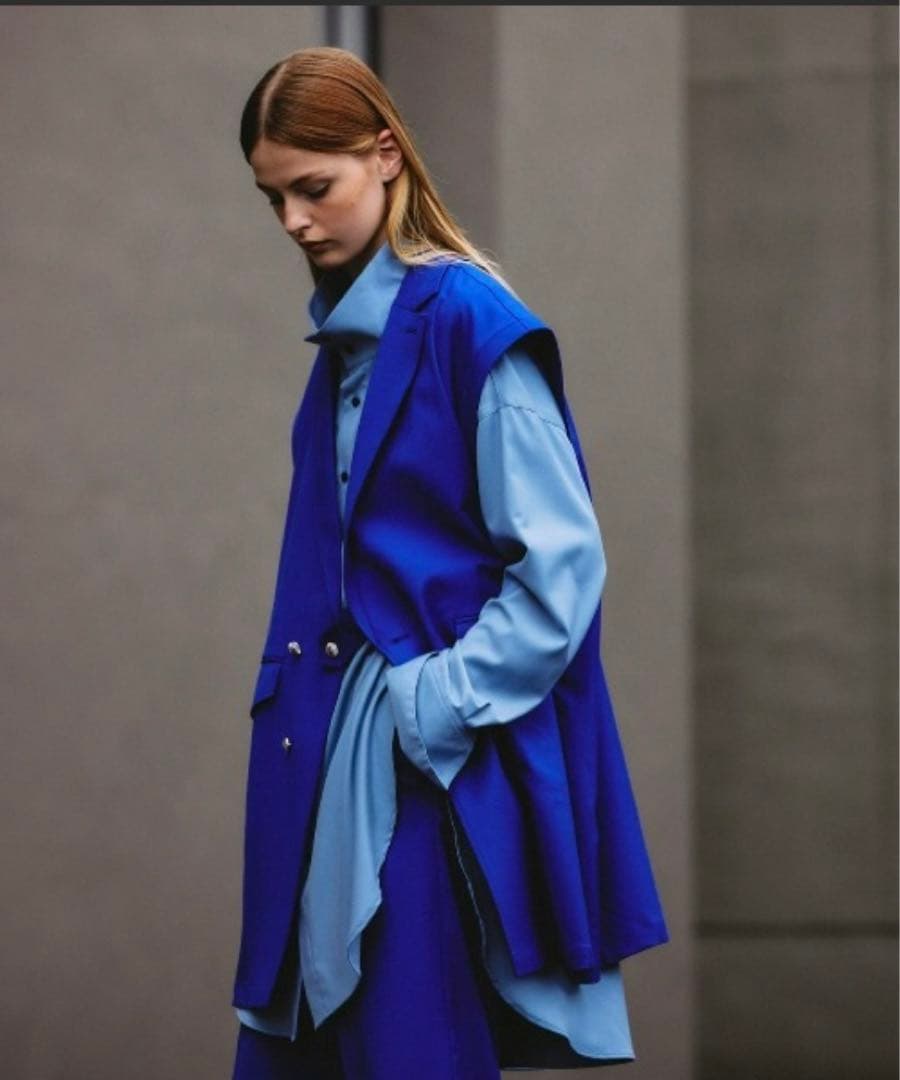 オーバーサイズダブルテーラードベスト