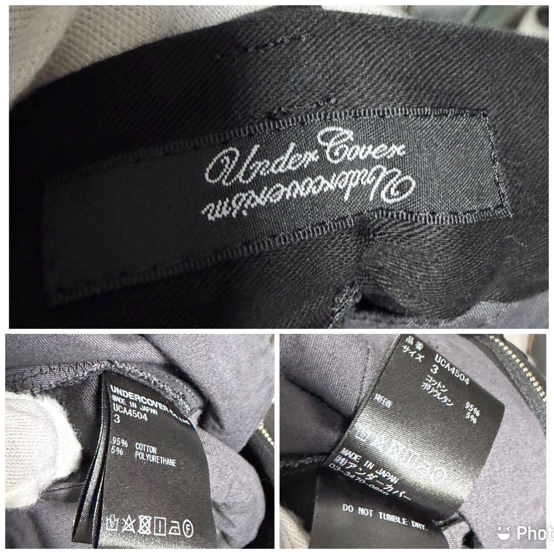アンダーカバー UNDERCOVERISM パッチワークスラックスパンツ　3