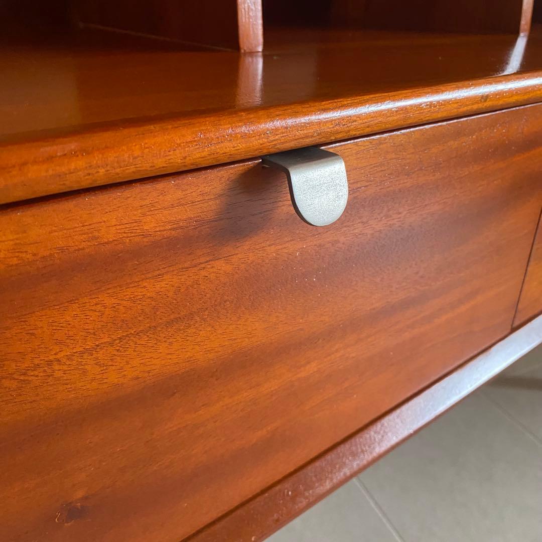 北欧　アンティーク　シェルフ　棚　脚付き　飾り棚　チェスト　マホガニー