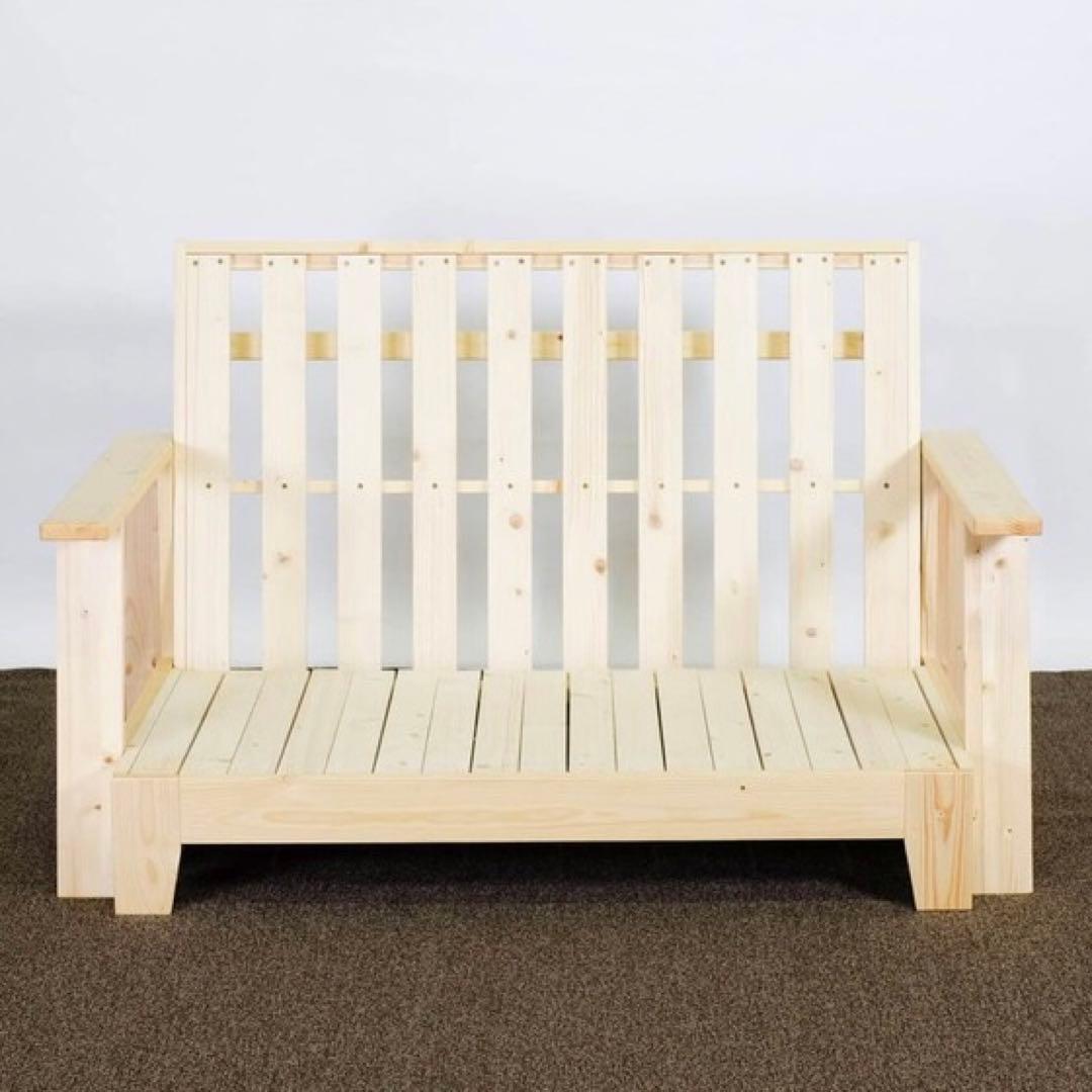 K 新品 北欧パイン ソファベッド セミダブル すのこベッド ソファ カントリー