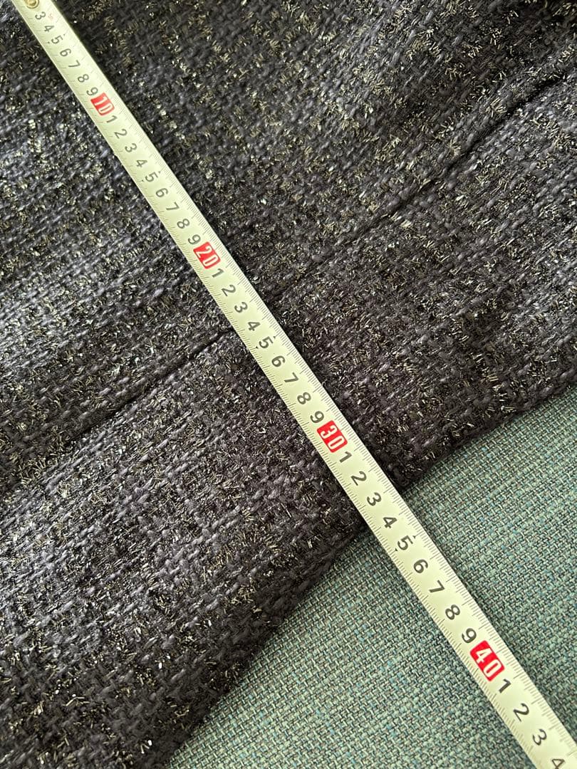 ツイード　ワンピース　ダークネイビー