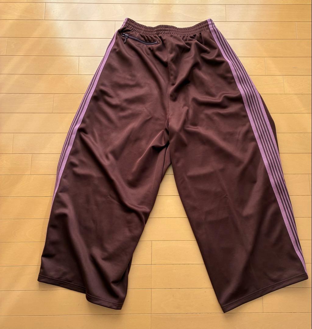 needles ヒザデル パンツ ブラウン ピンク ワイド ジャージ トラック