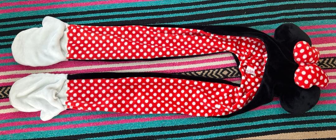 ディズニー　ファンキャップ　マフラーキャップ　ミニー