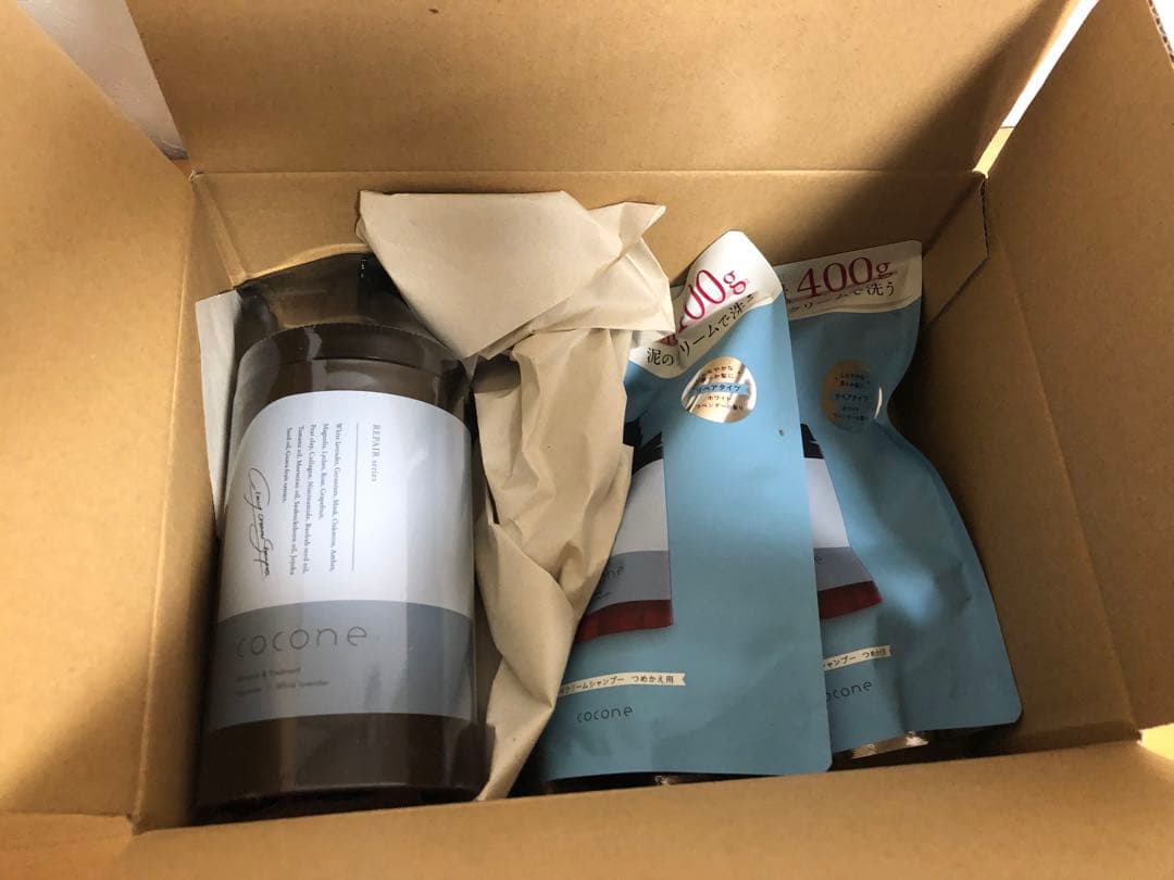 cocone クレイクリームシャンプー 本体　＋詰め替え×2