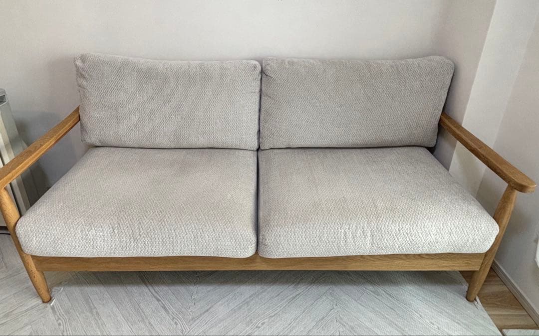 大川家具 2人掛けソファ(送料込)