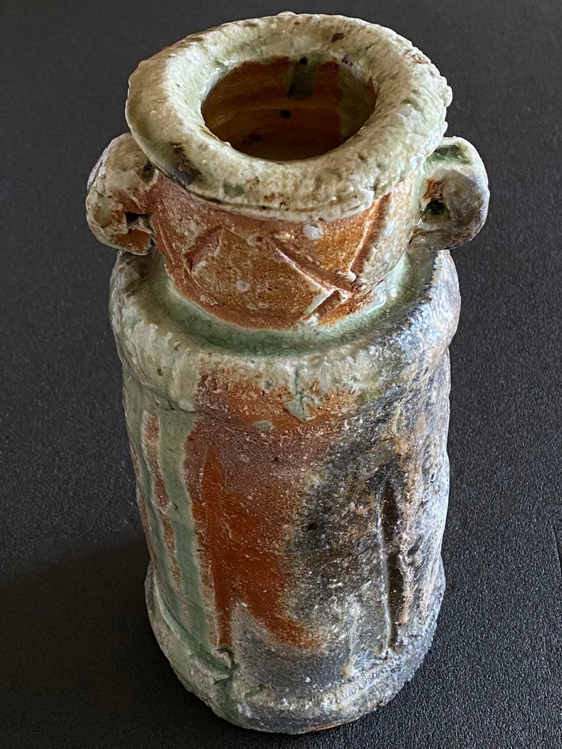 信楽焼　花瓶　花器　花入　井村侊生　　#3408