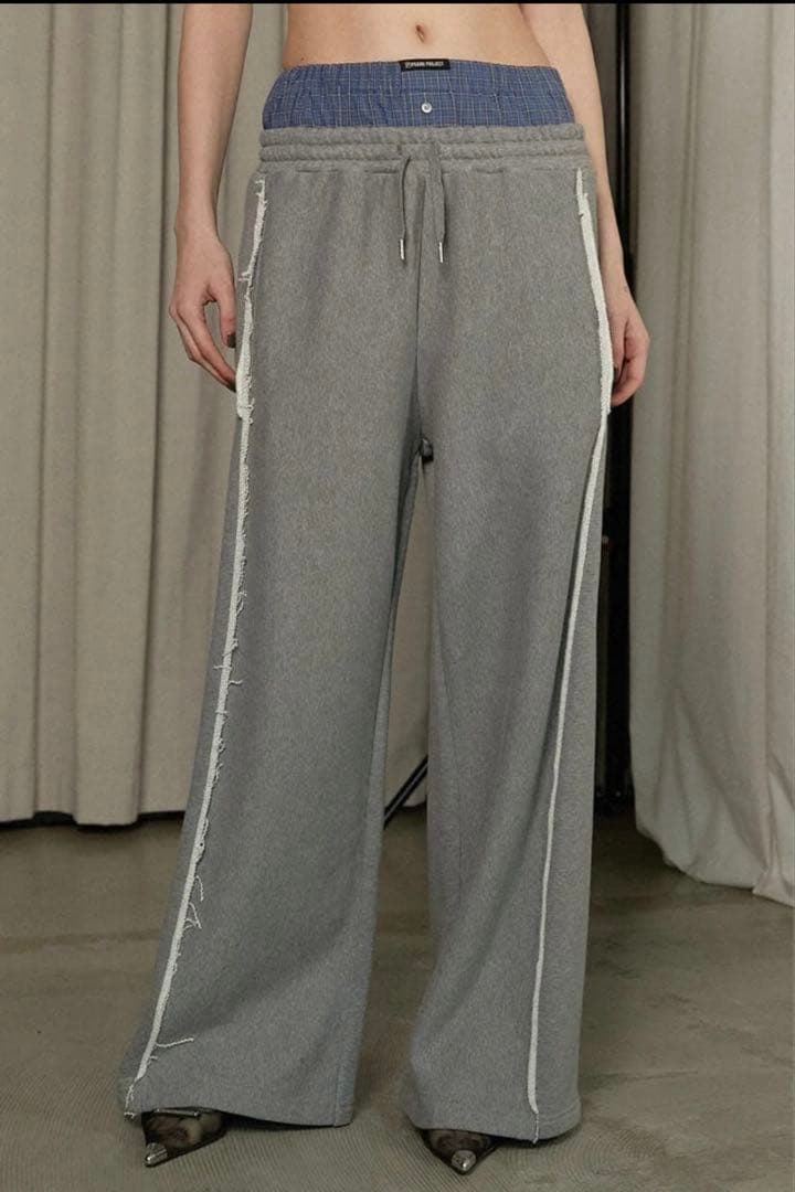 プランクプロジェクト　レイヤード風スウェットパンツ