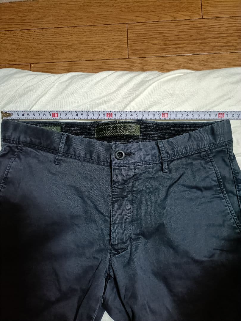 INCOTEX インコテックス チノ 100型　ガーメントダイ　32 ネイビー