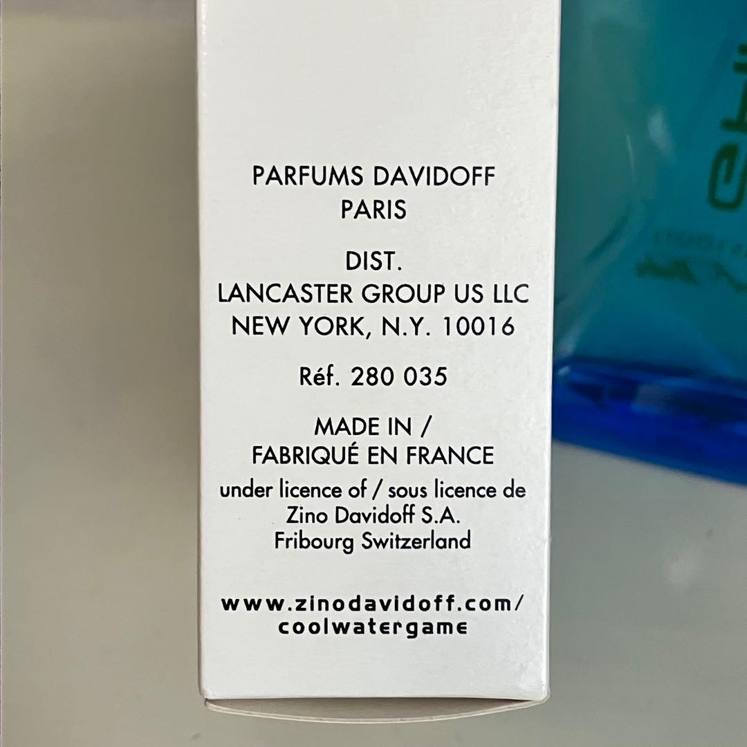 【新品】ダビドフ クールウォーター ゲーム メン オードトワレ 100ml