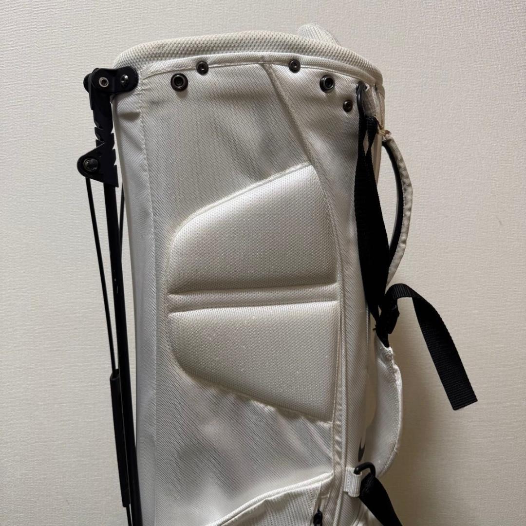 NIKE ナイキ スタンド式 キャディバッグ ゴルフバッグ ホワイト 2.0kg