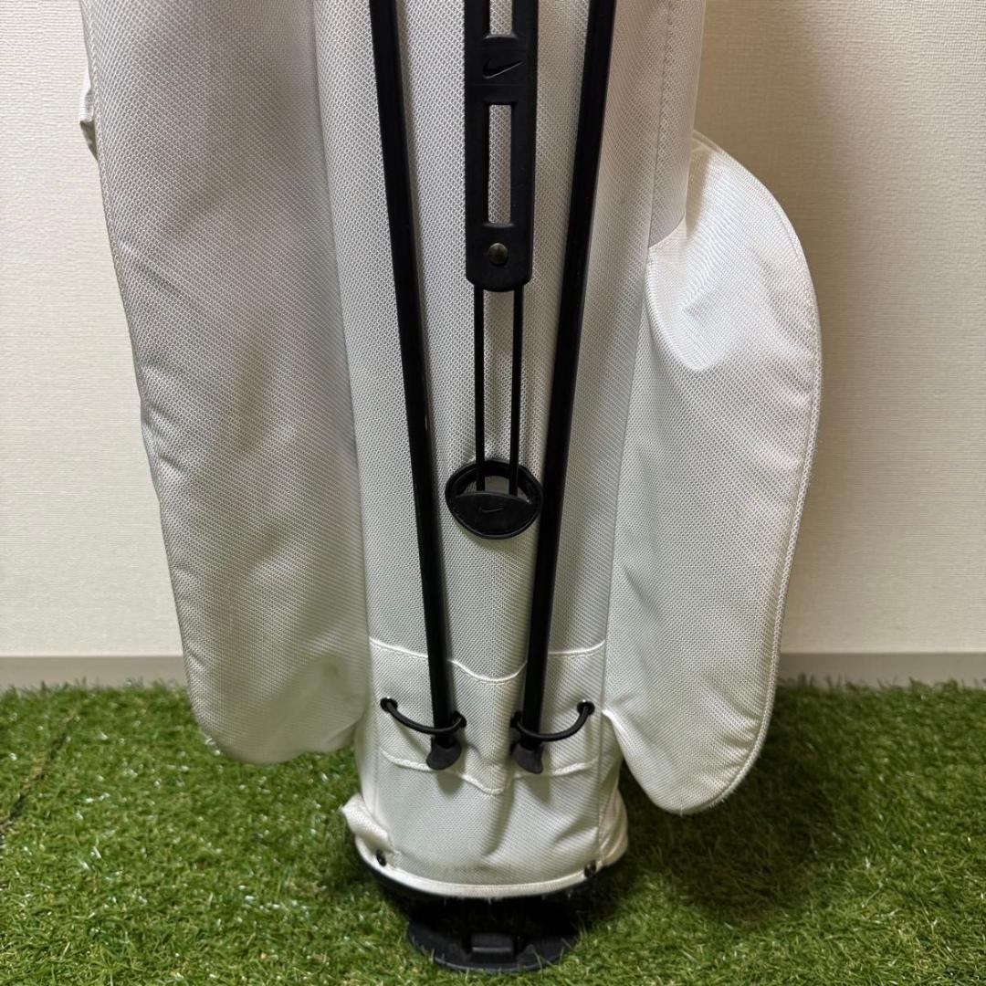NIKE ナイキ スタンド式 キャディバッグ ゴルフバッグ ホワイト 2.0kg