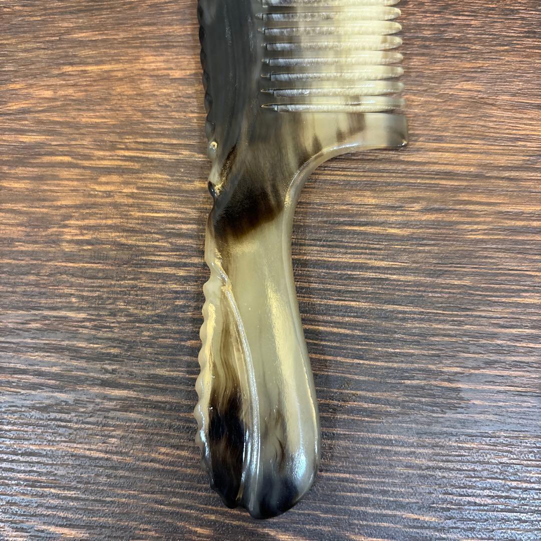 シープホーンコーム　ナチュラルホーンコーム　羊角　天然角　ハンドメイドコーム