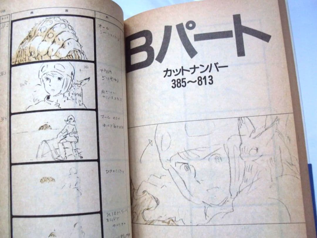 風の谷のナウシカ　特別優待割引券　絵コンテ初版　絶版　宮崎駿　しおり2枚付き