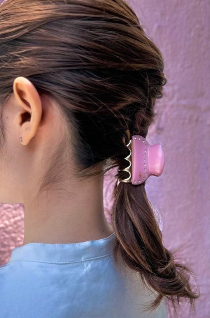 acca ヘアクリップ　ピンク