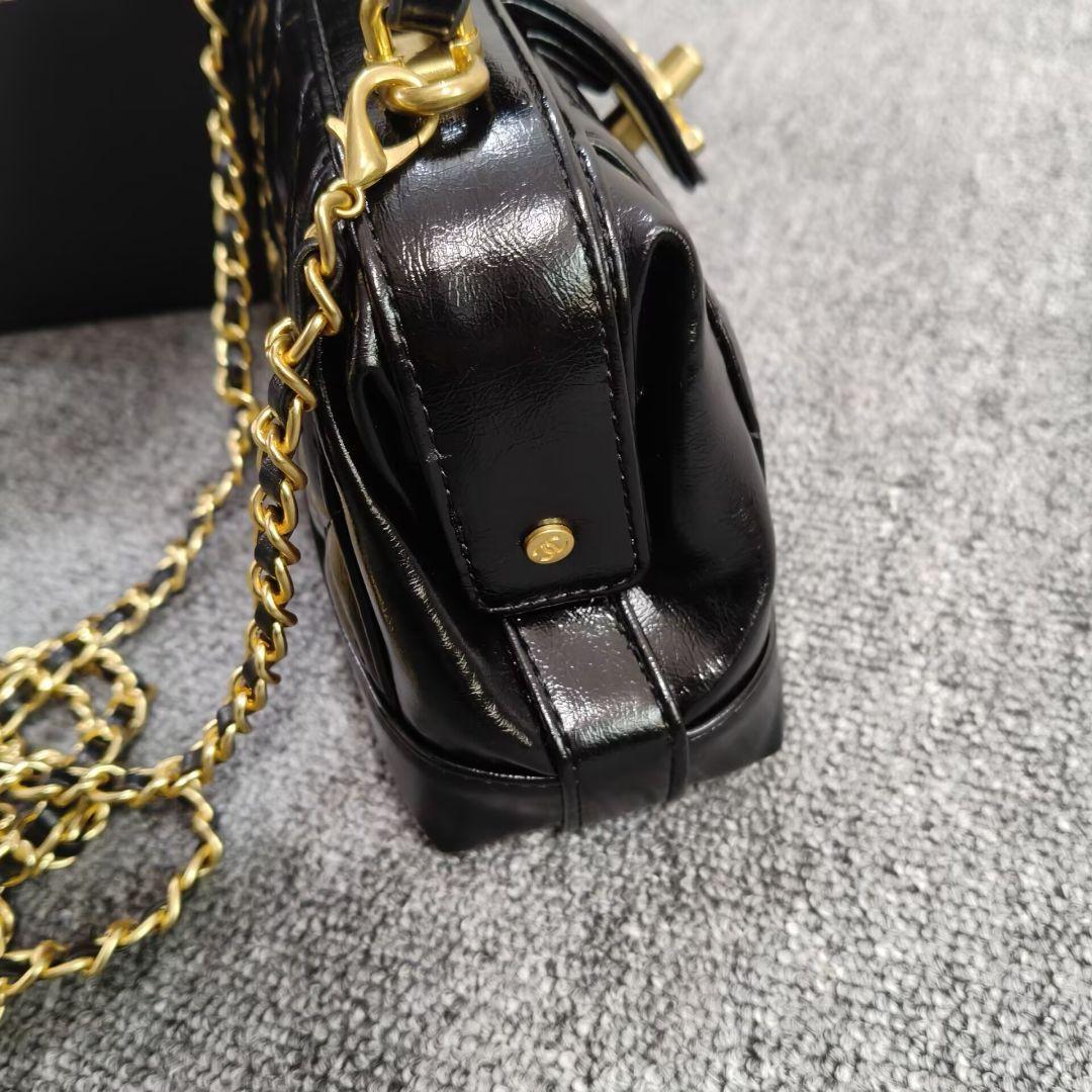 VIP会員限定 ノベルティ がま口ボストン型 ショルダーバッグ ブラック