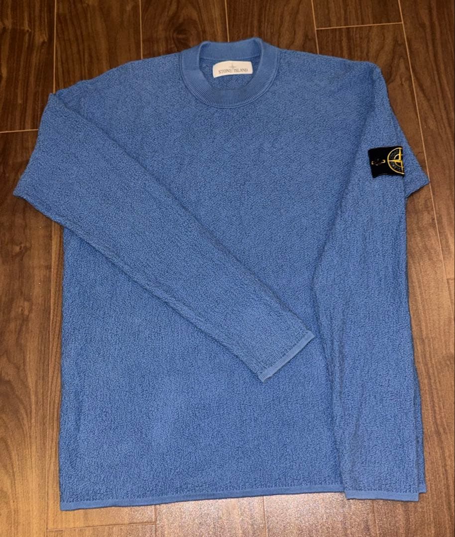 STONE  ブルー テリー トレーナー