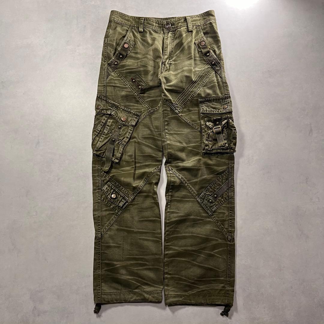 00s in the attic マルチポケット カーゴパンツ Y2K