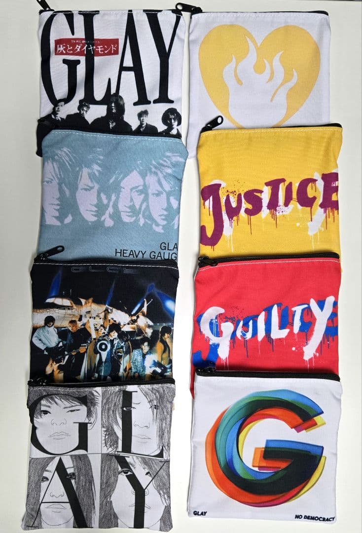 GLAY DEMOCRACY展 アルバムジャケットポーチ 8種セット