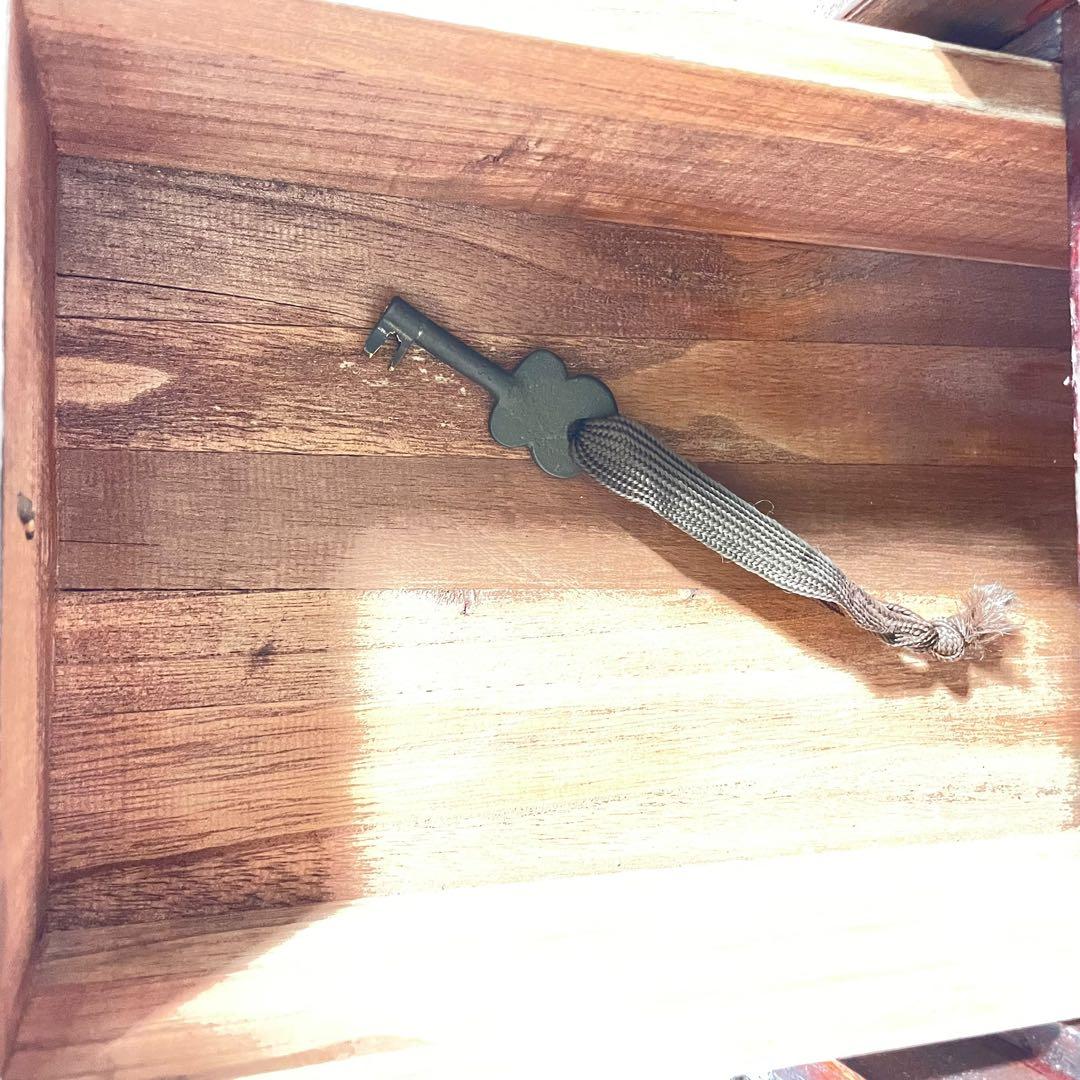 HR431 【シャビー】古い箪笥　欅　ケヤキ　和箪笥　鉄細工　昭和レトロ