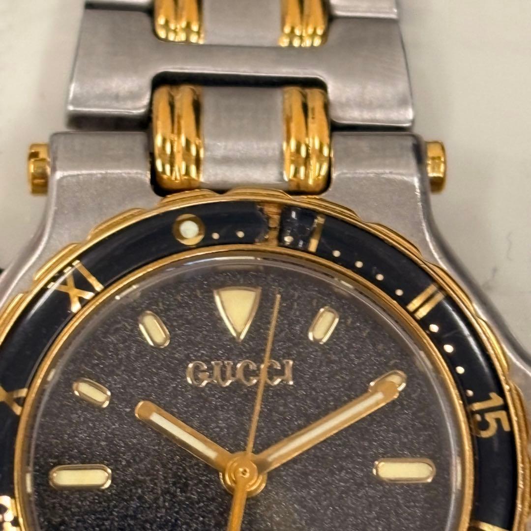 【稼動品】GUCCI グッチ 9200L コンビ レディース 腕時計 ダイバー