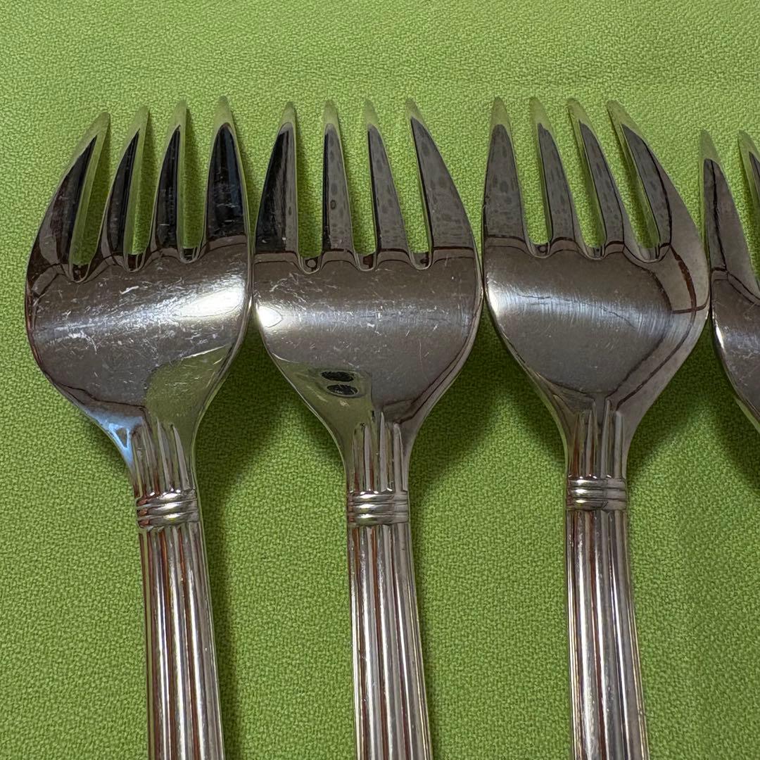 サラダフォーク 6本 christofle クリストフル アリア 中古