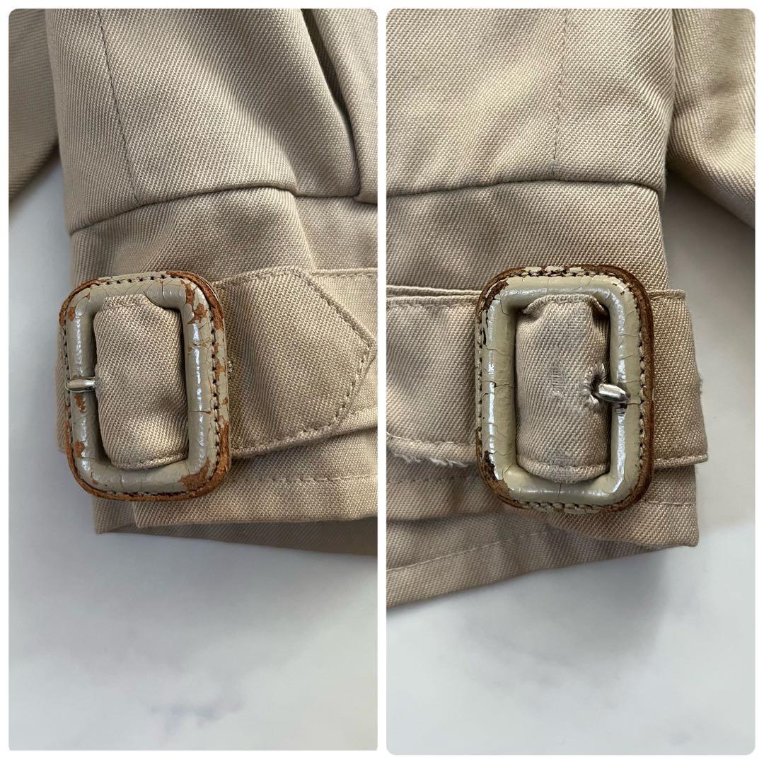 希少デザイン　バーバリーズ　ハリントンジャケット　ベージュ　Lサイズ相当