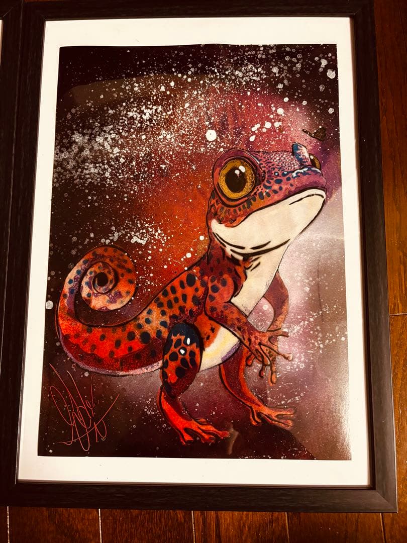 EZO※ページ 原画　スプレーアートエデン トカゲ