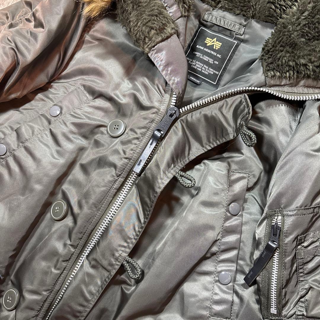 ❤️極美品❤️アルファインダストリーズ❤️N-3B❤️フライトジャケットM ミリタリー