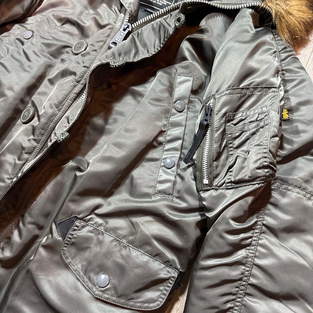 ❤️極美品❤️アルファインダストリーズ❤️N-3B❤️フライトジャケットM ミリタリー