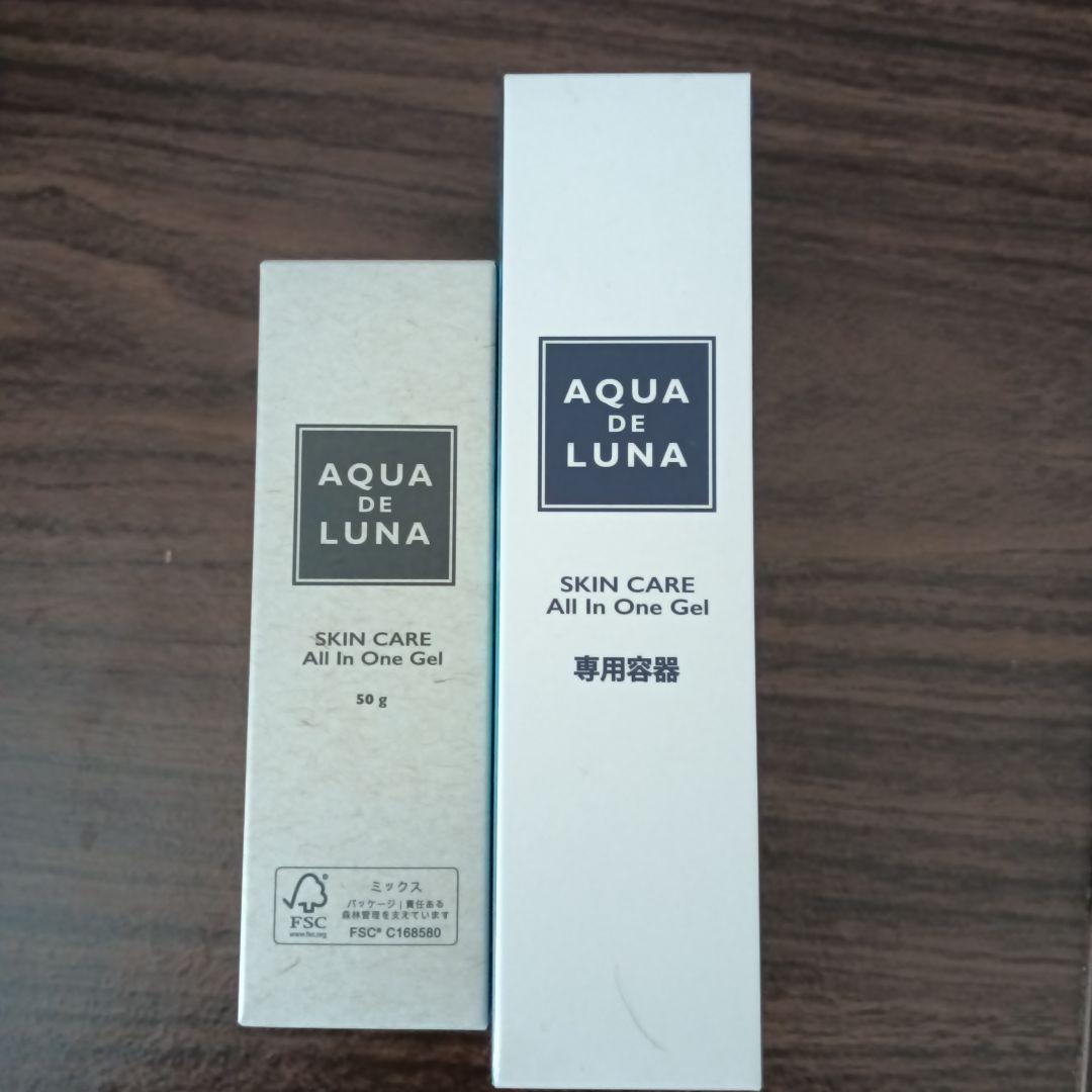 新品.未使用　AQUA DE LUNAスキンケア オールインワンゲル(容器付)