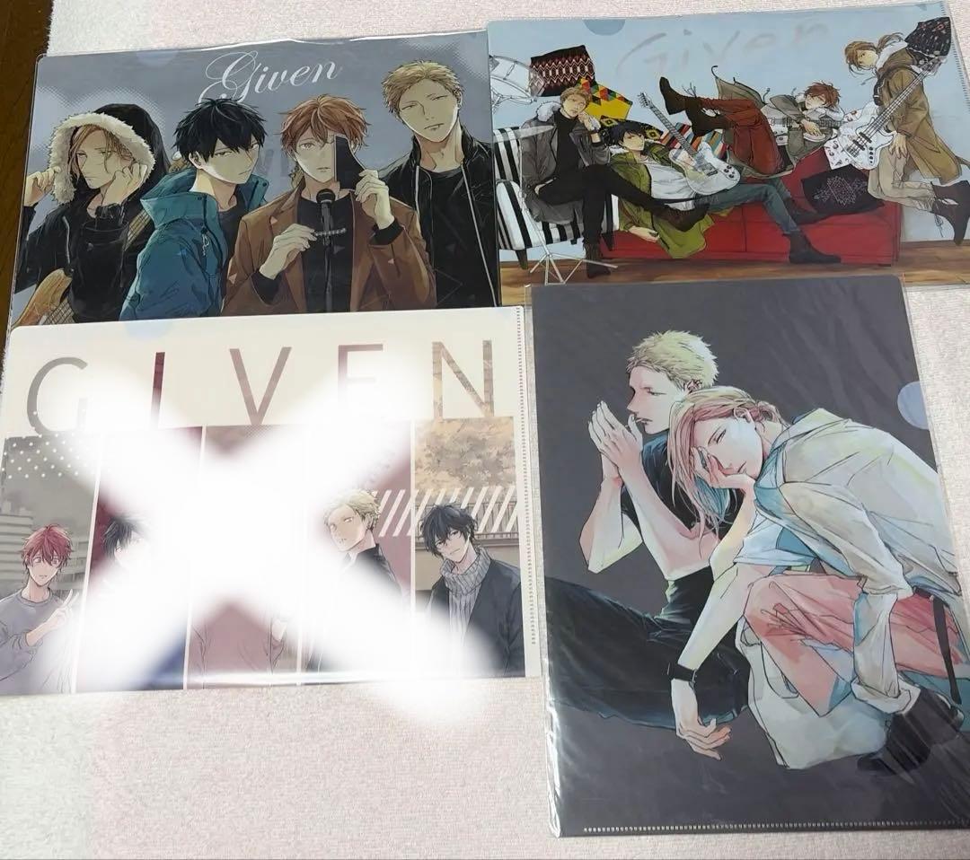 ギヴン 映画 前売り特典　原画展　クリアファイル ファイル キヅナツキ