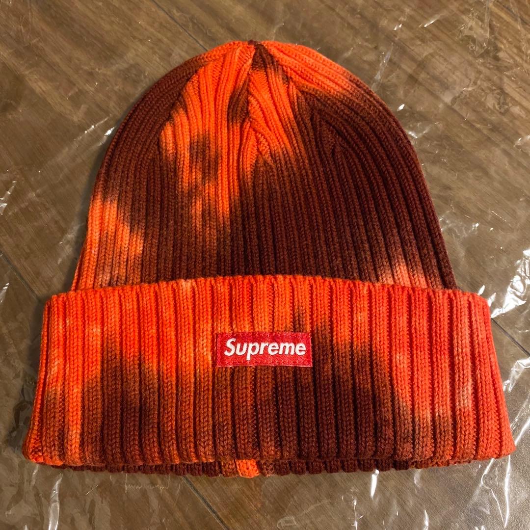 帽子 Supreme Overdyed Beanie Splatter Red