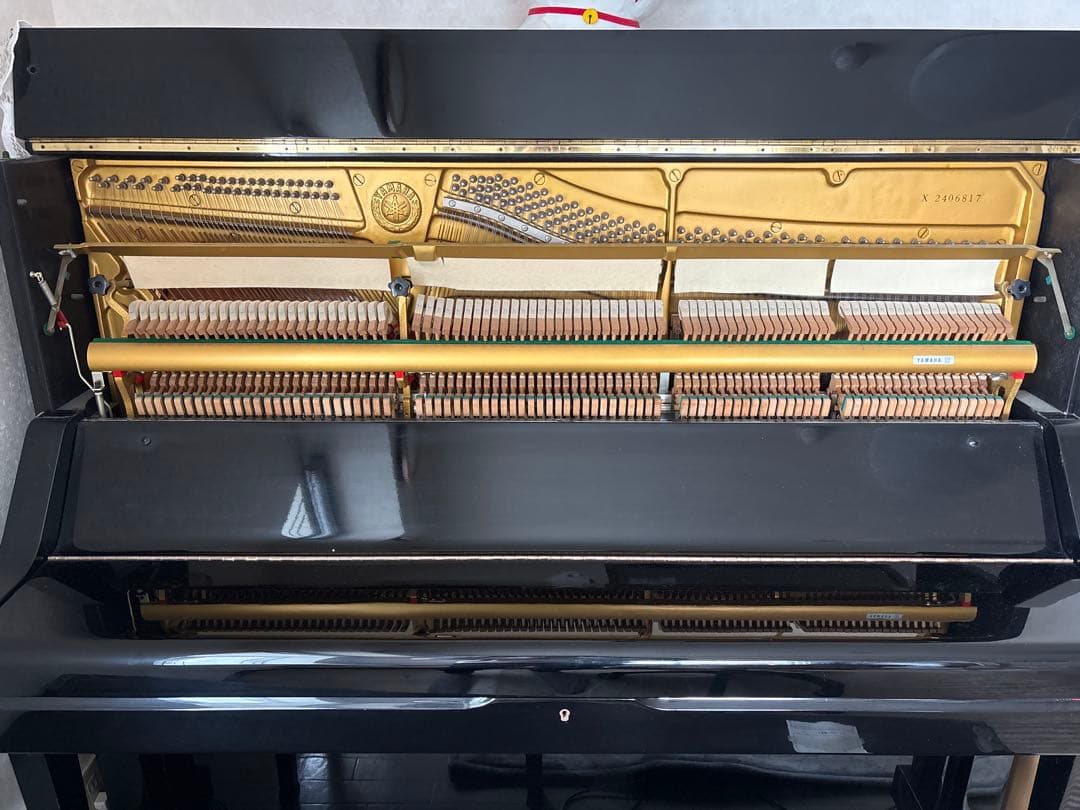 再値下げヤマハ アップライト ピアノ UX X支柱 消音ペダル付き