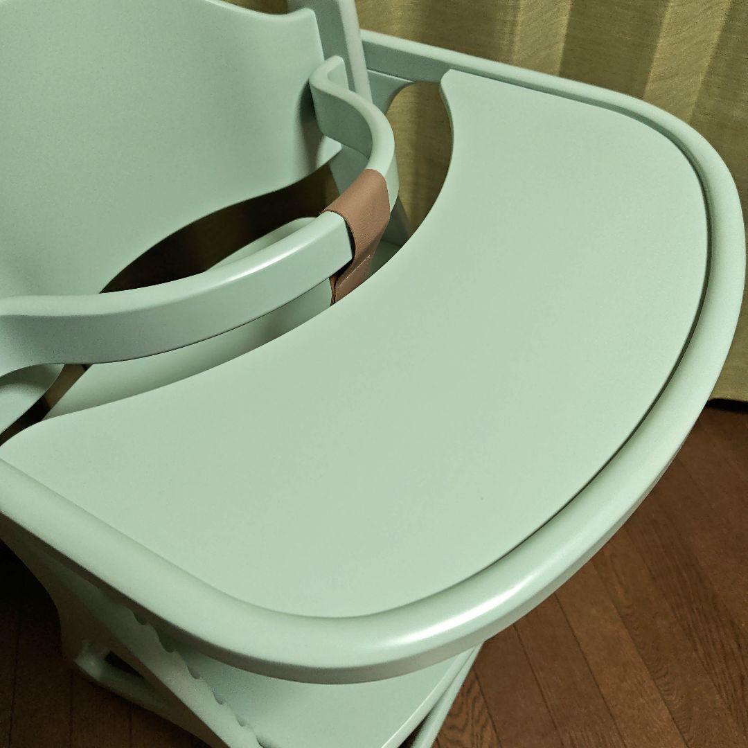 美品 yamatoya 大和屋 ハイチェア アッフルチェア ハーブグリーン