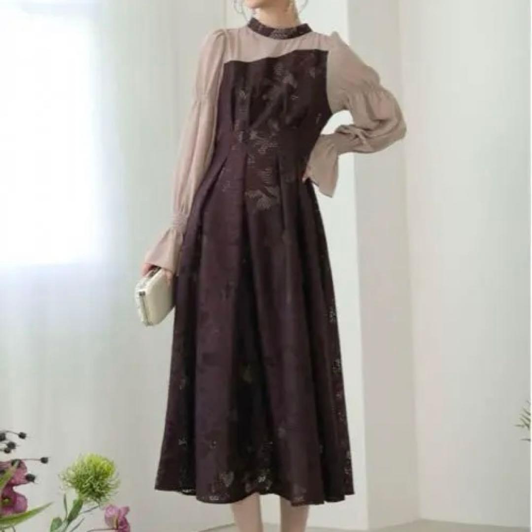 kana シャーリング キャンディー スリーブ アシンメトリー レース