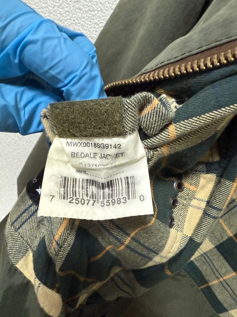 S様ご購入　バブアー Barbour BEDALE ビデイル 42 英国製