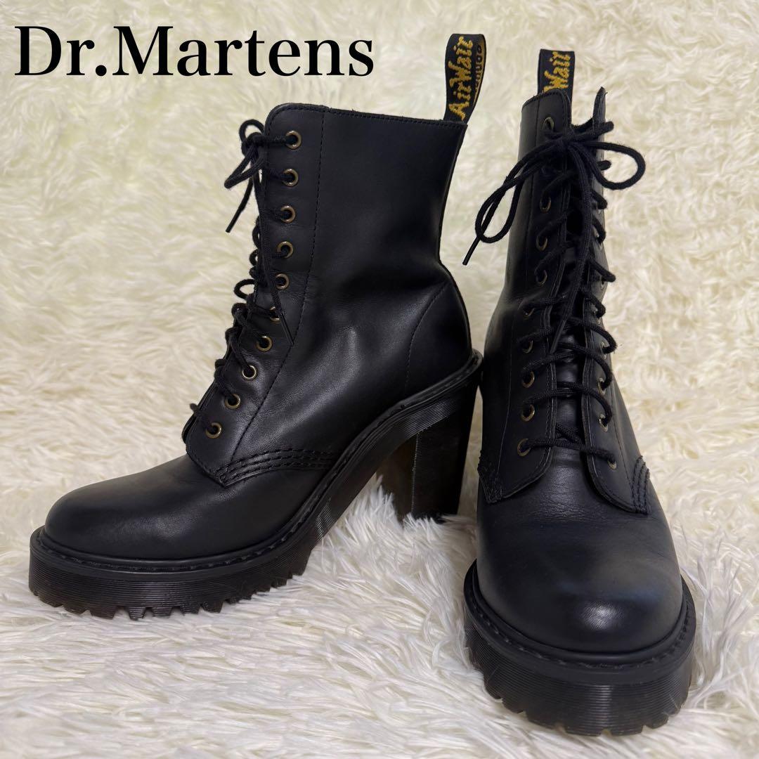 Dr.Martens チャンキーヒールブーツ ブラック 10ホール 24cm
