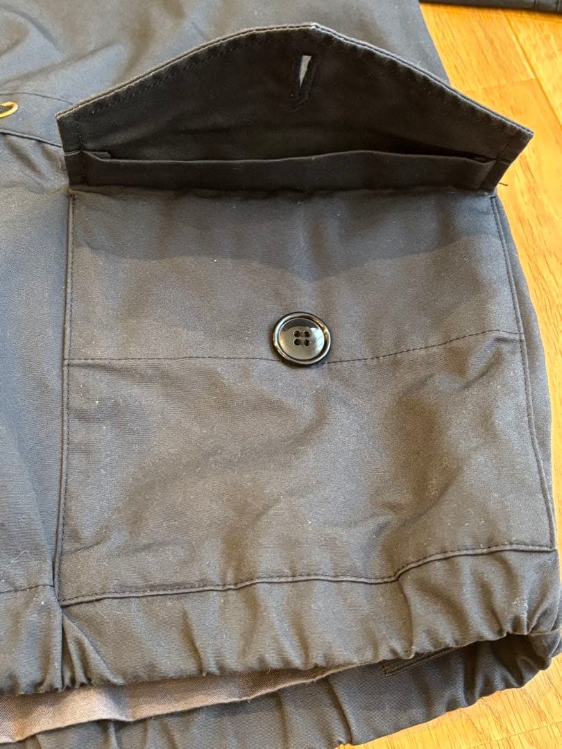 WAIPER.inc ロイヤルネイビーベンタイルスモックパーカー