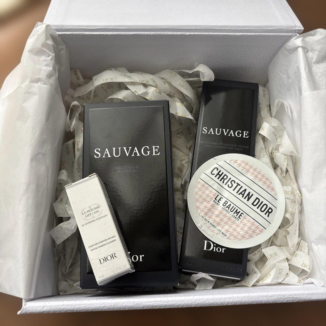 DIOR SAUVAGE シャワー ジェル&フェイスクレンザー&マスク　試供品付